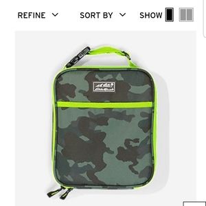 New Eddie Bauer Kids Lunch Box Cooler - Camo Green